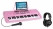 McGrey BK-4910PK teclado para prinicipiantes SET incl. auriculares Pink