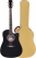 Classic Cantabile WS-10BK-CE Westerngitarre schwarz mit Tonabnehmer Hardcase Set
