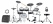 Yamaha DTX10K-M BF E-Drum Kit Live Set