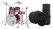 Pearl Export EXX705NBR/C704 Drumkit Black Cherry Glitter Set mit Taschen