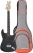 Rocktile Pro ST60-BK E-Gitarre All Black Gigbag Set