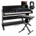 FunKey DP-88 II digitale piano zwart set met Economy keyboardbank, koptelefoon en pianomethode