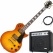 Rocktile Pro L-200OHB E-Gitarre Orange Honey Burst AK20G Set