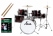 XDrum Junior Pro Red Drumset Kinderdrumstel (Donker Rood)
