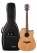 Ibanez AW65ECE-LG Gitarre Natural Low Gloss Set mit Tasche