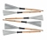 XDrum WTD-1S Wire Tap Drumstick Brushes versione corta 3 paia