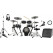 Efnote 3X E-Drum Kit Monitor Set