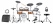 Yamaha DTX10K-M RW E-Drum Kit Live Set