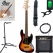 Squier Affinity Jazz Bass V LRL 3-Color Sunburst Starter Set