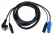 Pronomic Stage EUPPX-2.5 câble hybride euro/powerplug/XLR