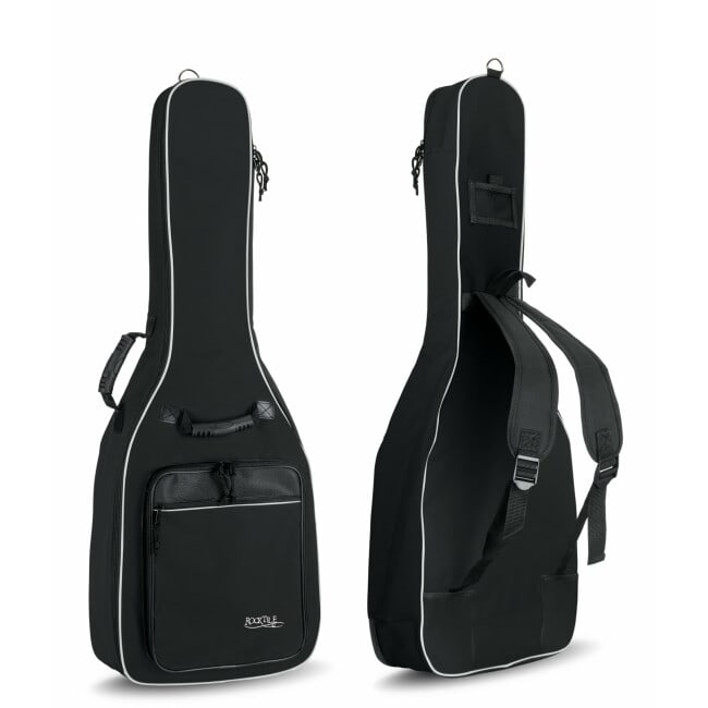 Rocktile Klassik-Gitarrentasche 3/4 & 7/8 - gepolstert mit Rucksackgarnitur schwarz Abbildung 1