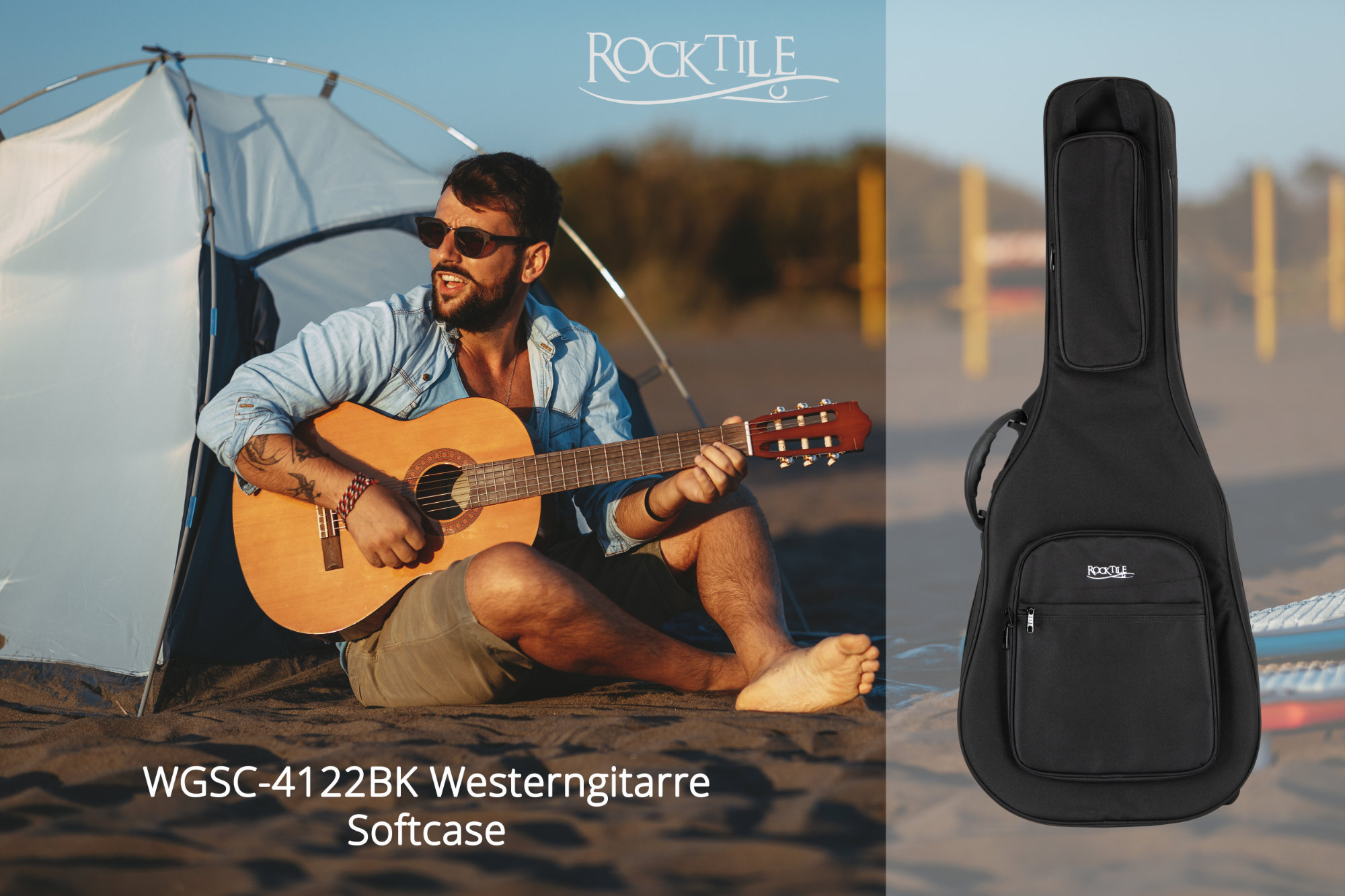 Rocktile WGSC-4122BK Softcase für Westerngitarre Abbildung 2