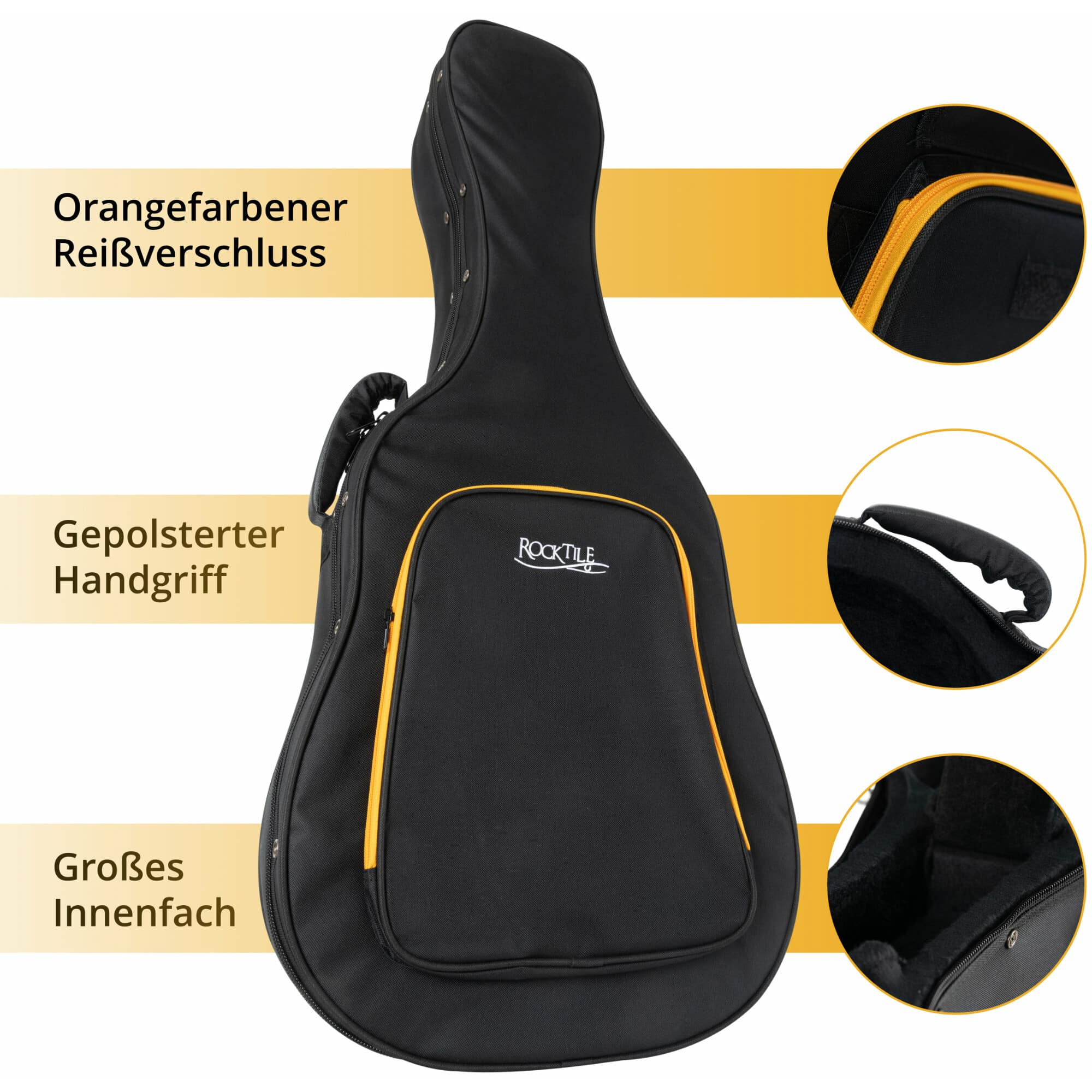 Rocktile KGSC-5122BK Softcase Klassikgitarre Abbildung 2