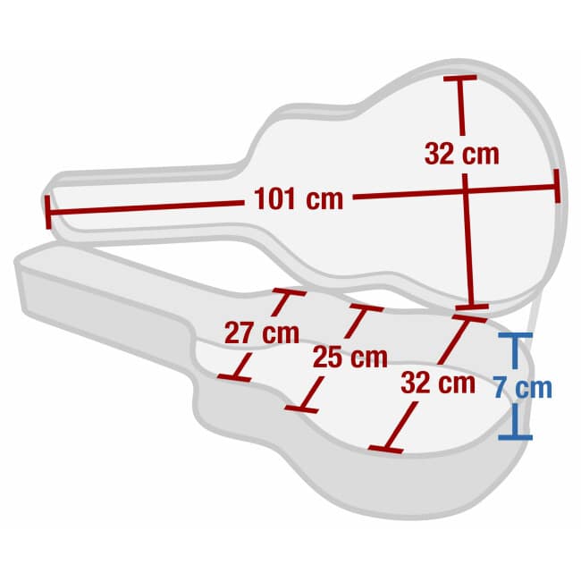 Rocktile Gitarrenleichtkoffer E-Gitarre Abbildung 3