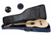 Rocktile Klassik-Gitarrentasche 3/4 & 7/8 - gepolstert mit Rucksackgarnitur Blau Abbildung 6