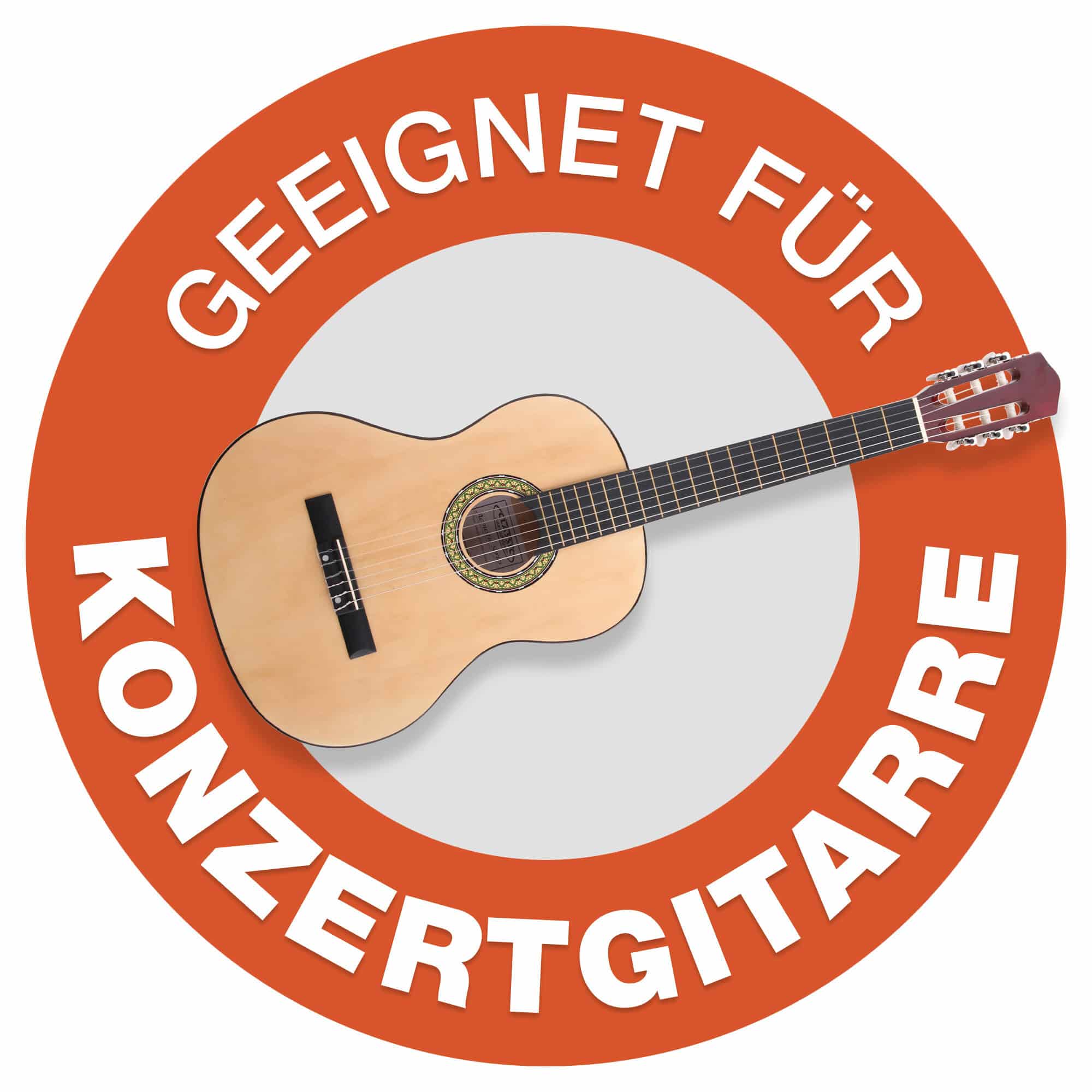 Rocktile Klassik-Gitarrentasche 3/4 & 7/8 - gepolstert mit Rucksackgarnitur Blau Abbildung 7