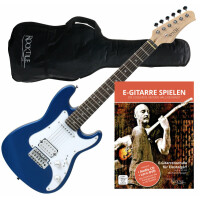 Chitarra Elettrica Junior Rock con Amplificatore e Accessori (Blu) ⋆