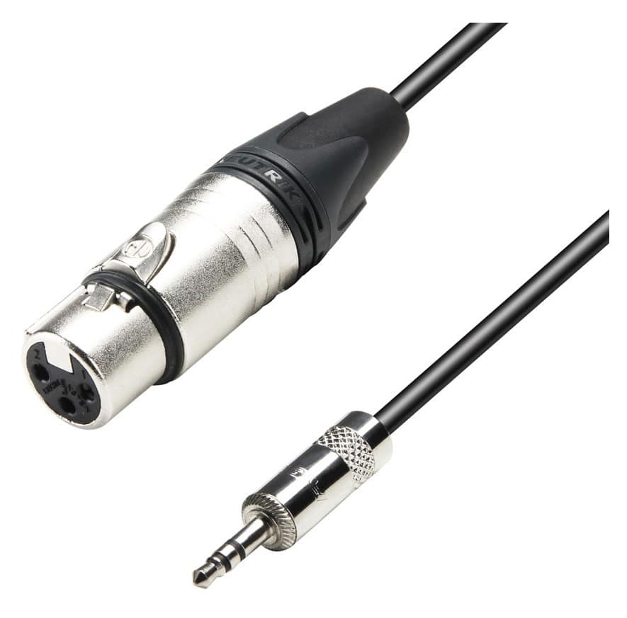 Adam Hall K5 MYF 0300 XLR/3,5mm Klinkenkabel 3m