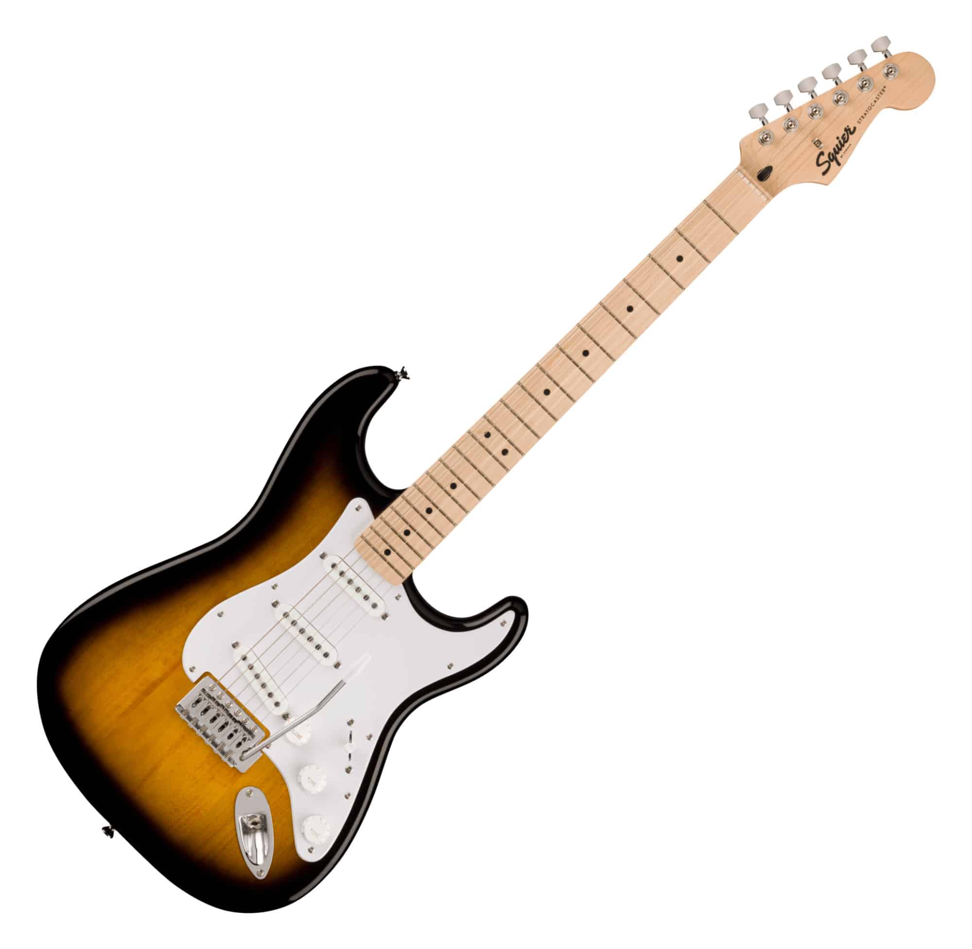 Squier Sonic Stratocaster 2-Color Sunburst  - 1A Showroom Modell (Zustand: wie neu, in OVP)