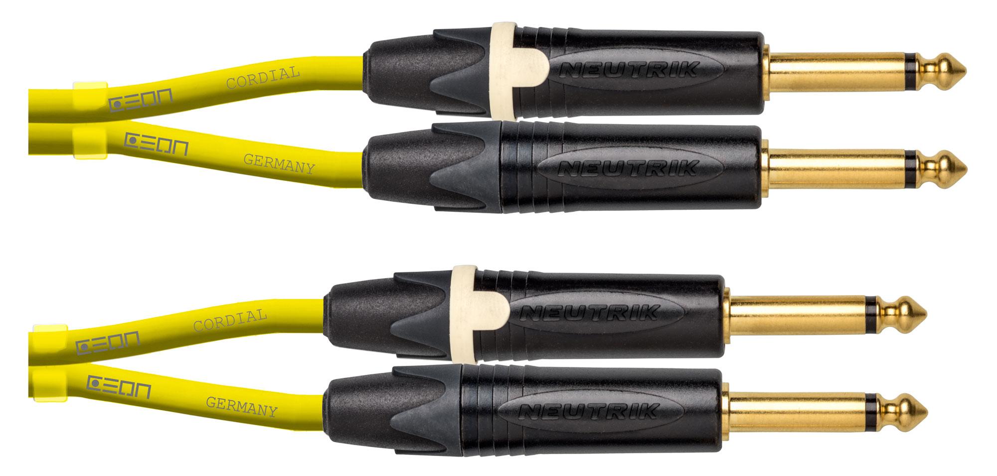 Cordial CEON DJ PLUG Y 3m Klinkenkabel Yellow