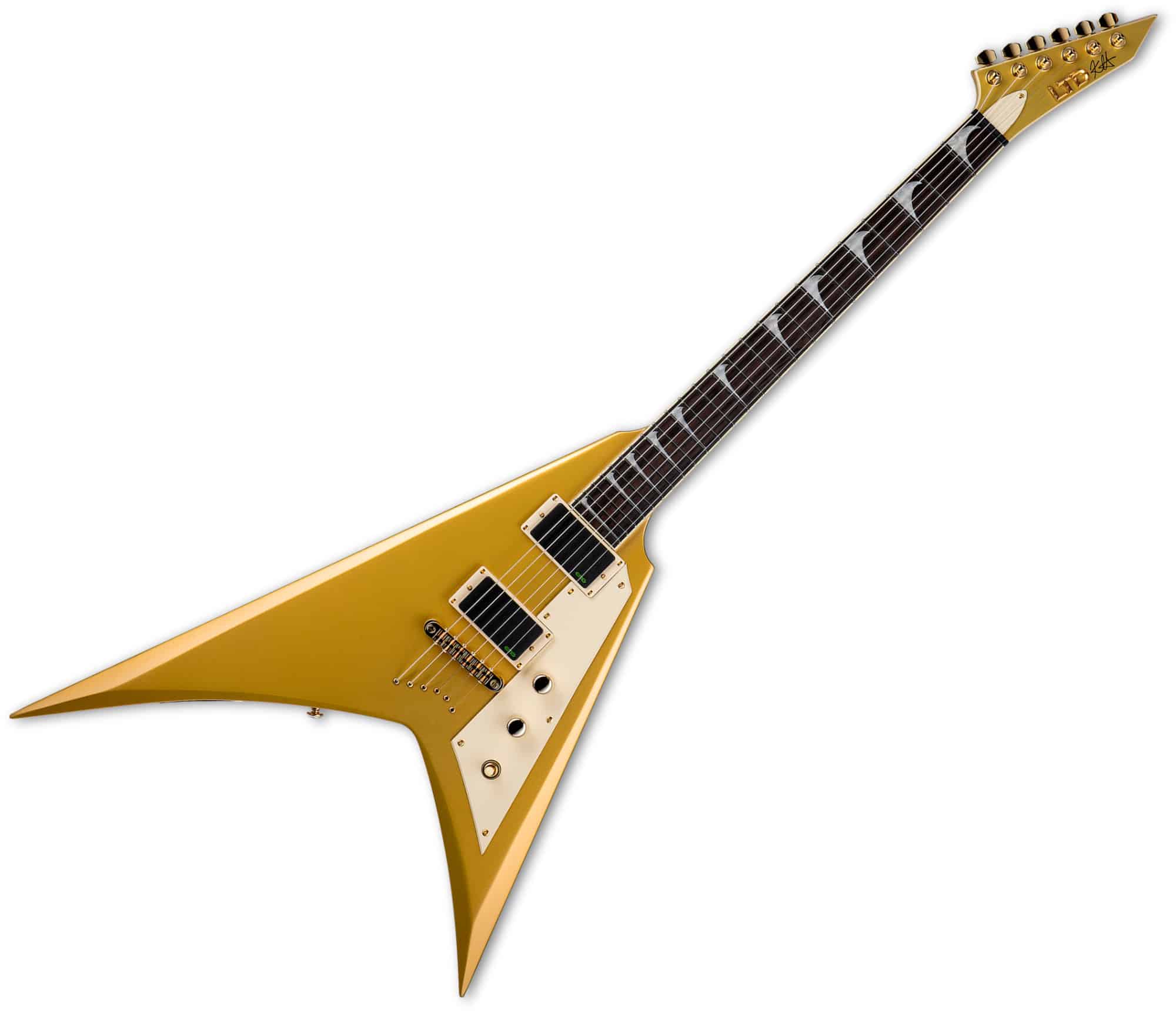 ESP LTD KH-V MGO Kirk Hammett Signature Metallic Gold