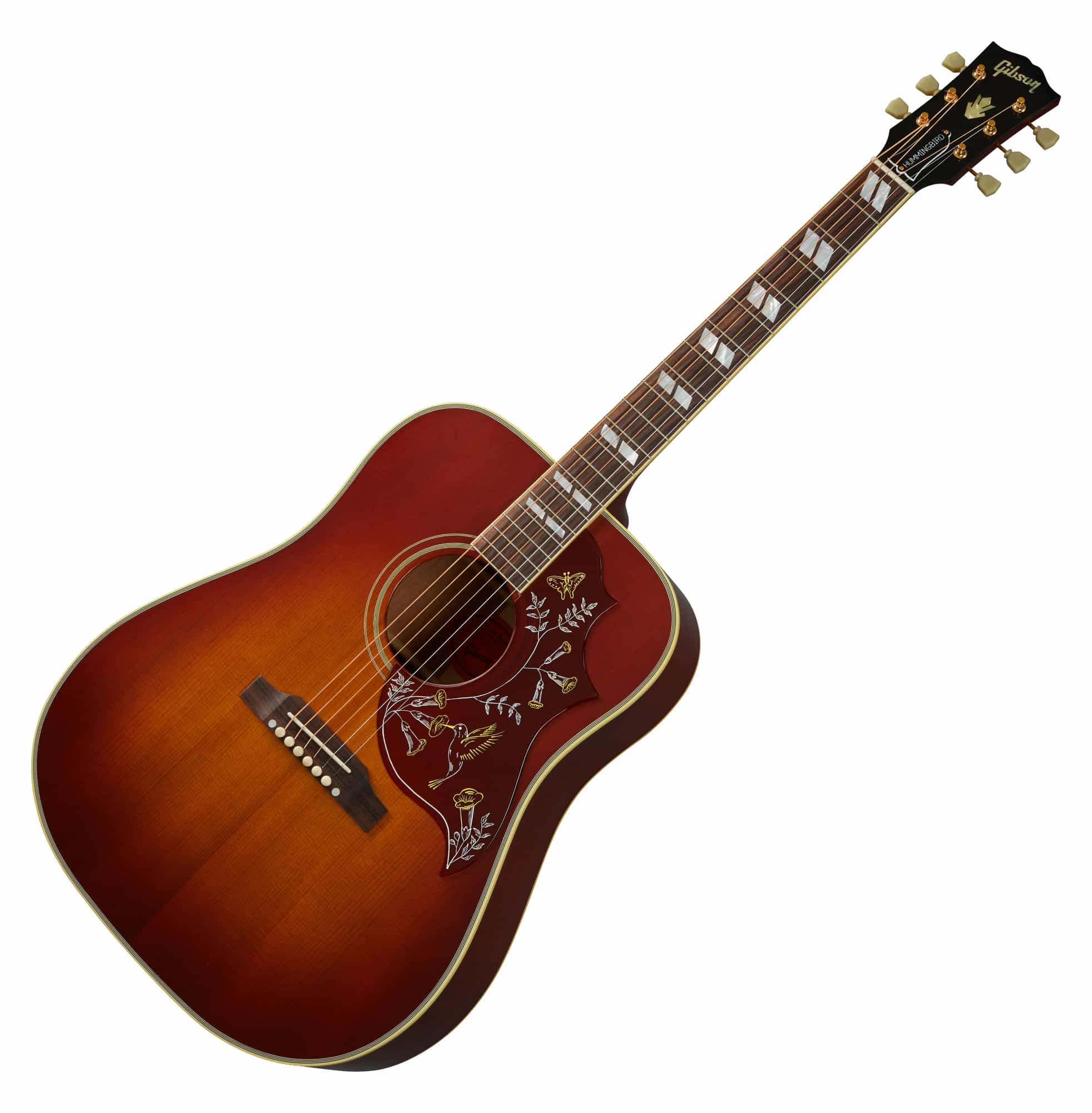 Gibson 1960 Hummingbird Fixed Bridge Heritage Cherry Sunburst