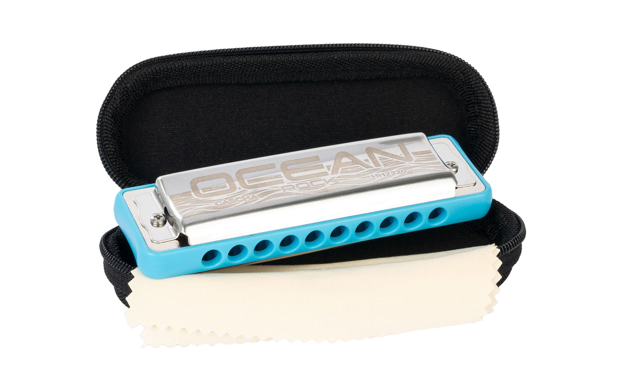 Cascha Ocean Rock Mundharmonika A-Dur Blau