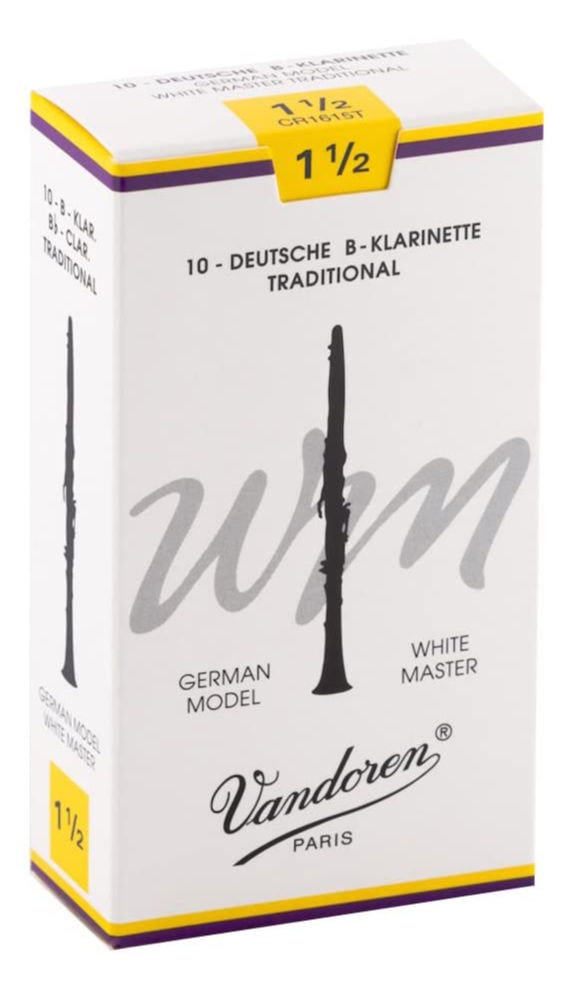 Vandoren White Master WM Traditional Bb-Klarinette Blätter (1,5) 10er Pack