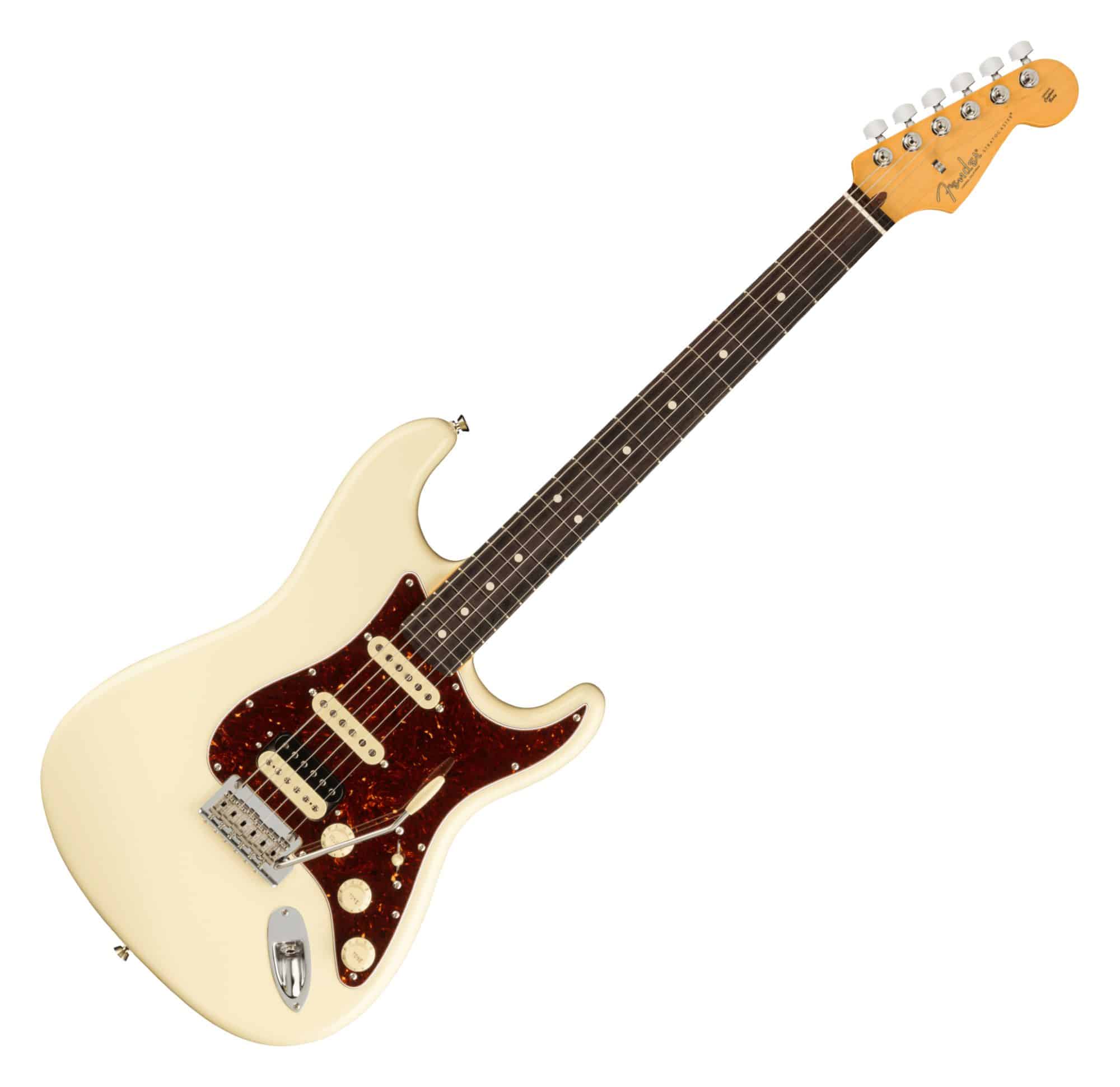 Fender American Professional II Stratocaster HSS RW Olympic White  - 1A Showroom Modell (Zustand: wie neu, in OVP)