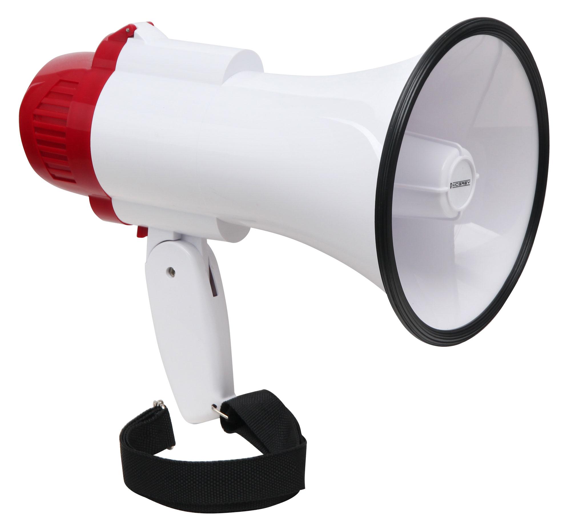 McGrey MP-100RS Megaphon, max. 30 Watt, 500m  - Retoure (Zustand: sehr gut)