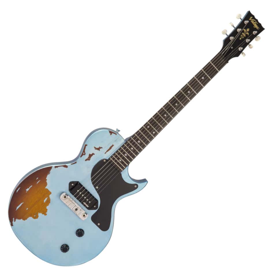 Vintage Icon V120MRGHB Distressed Gun Hill Blue over Sunburst