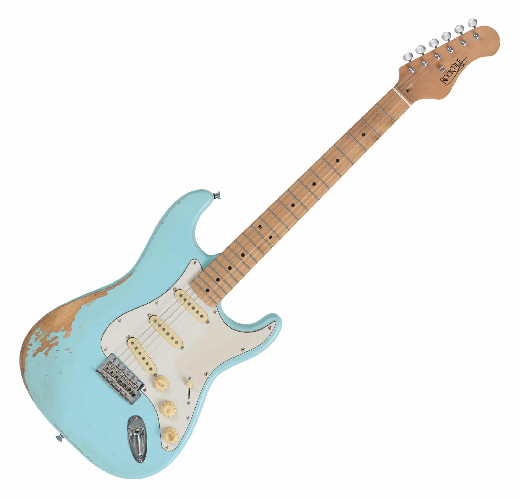 Rocktile Vinstage ST-RMGN E-Gitarre Bright Sky Blue  - Retoure (Zustand: sehr gut)