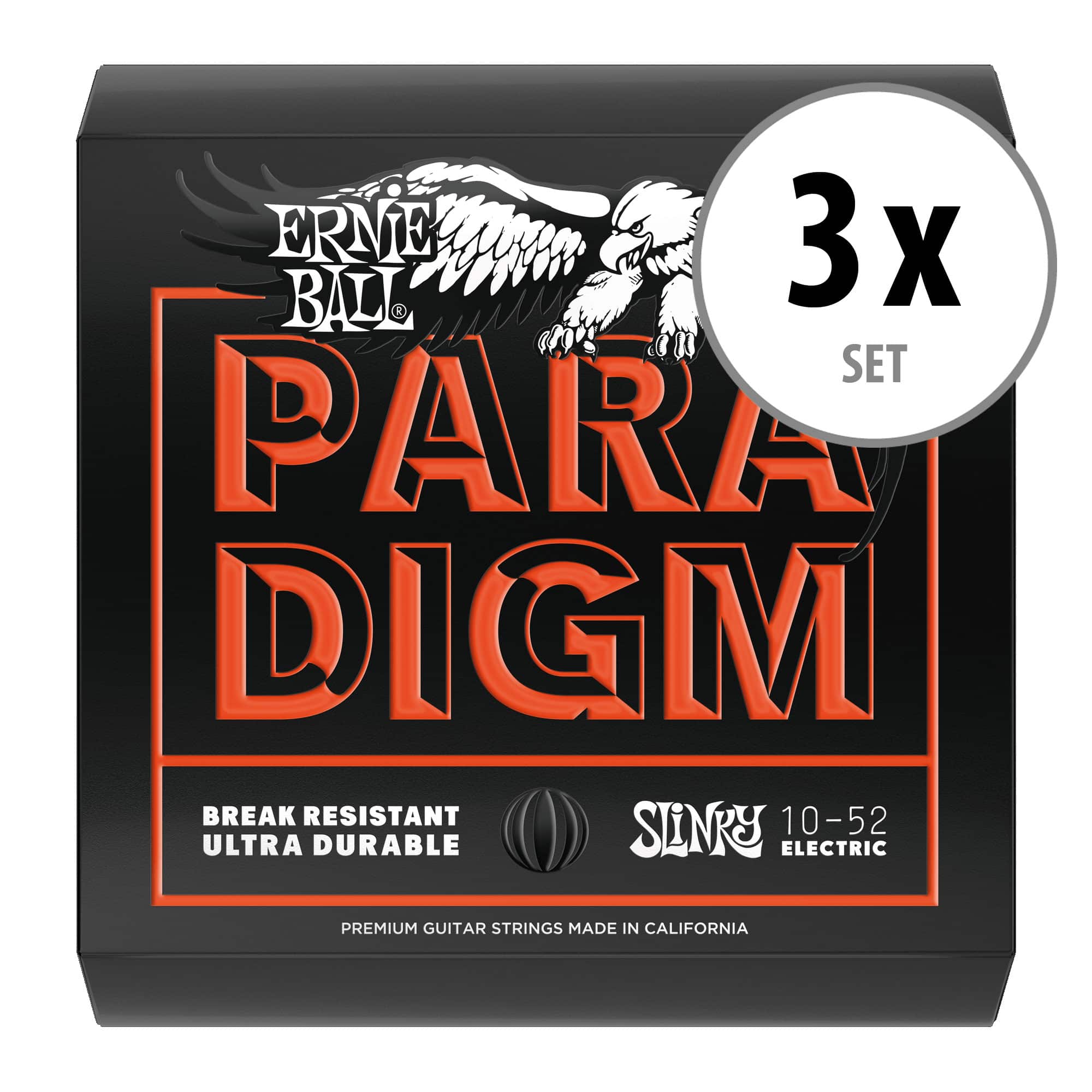 Ernie Ball 2015 Paradigm Skinny Top Heavy Bottom Slinky 3x Set