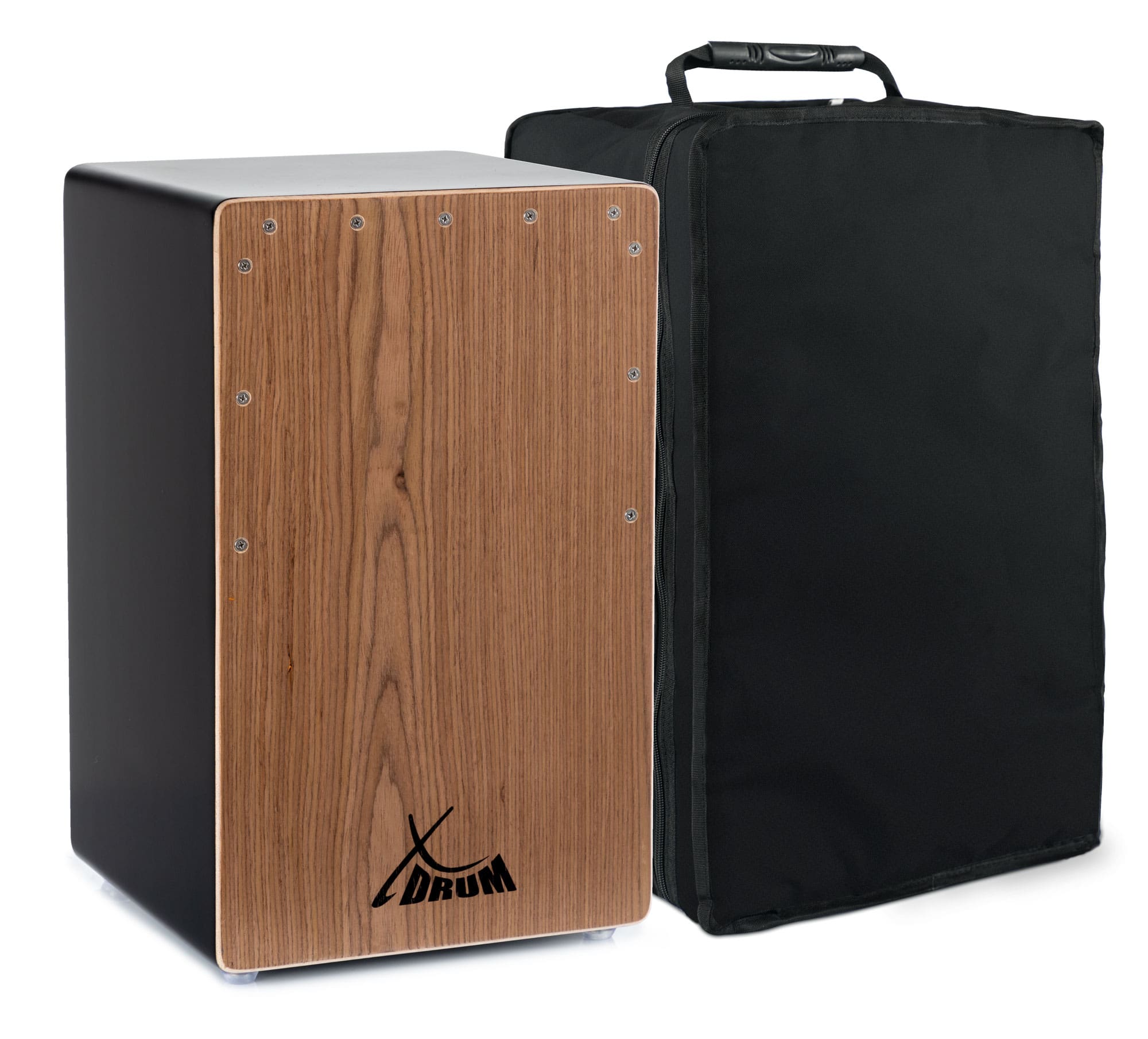 XDrum Cajon El Bajo Bass Port Black / Walnut inkl. Tasche  - Retoure (Zustand: sehr gut)