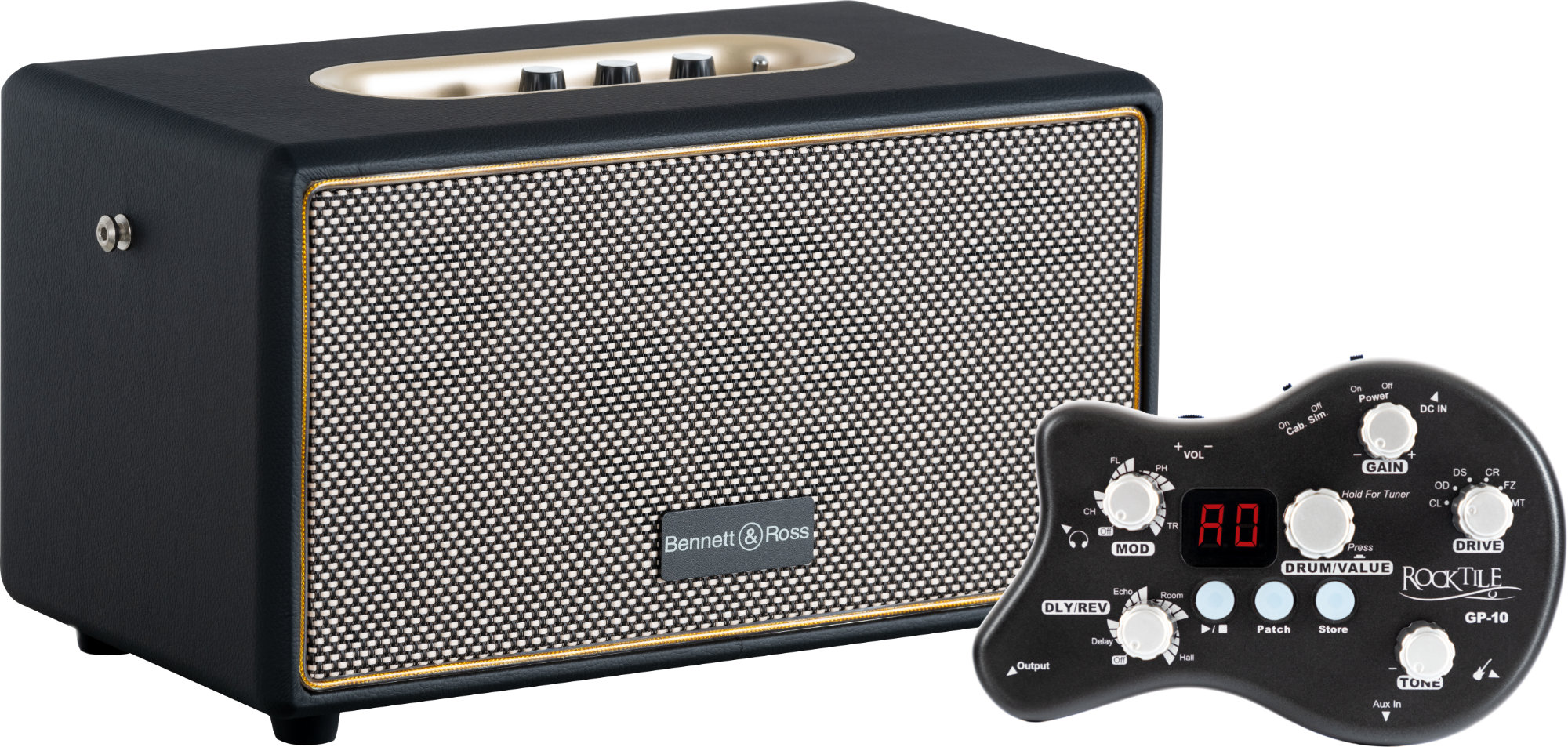 Rocktile GP-10 / BB-860A Gitarren Amp Set