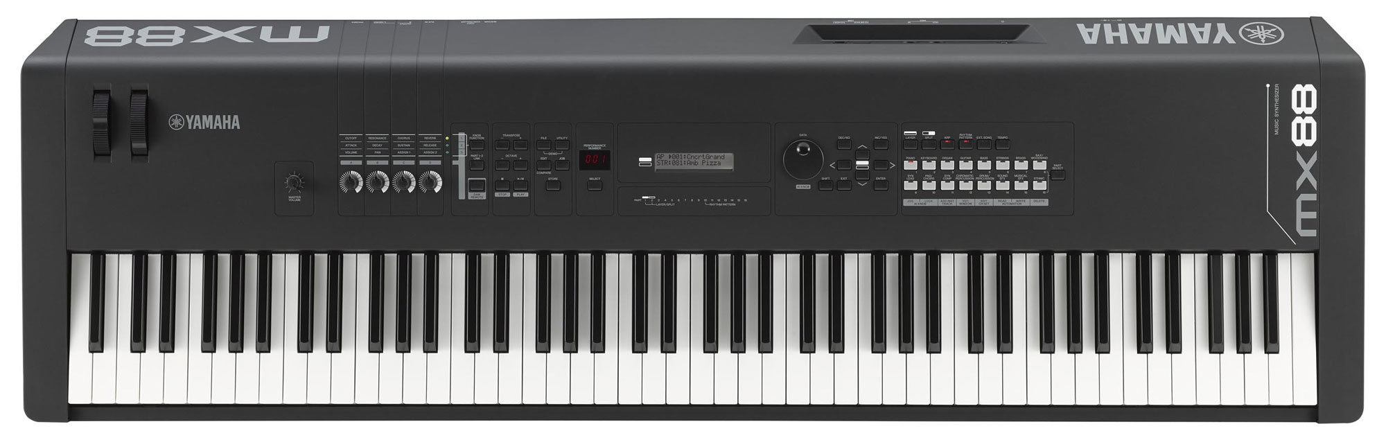 Yamaha MX88 Synthesizer schwarz  - 1A Showroom Modell (Zustand: wie neu, in OVP)