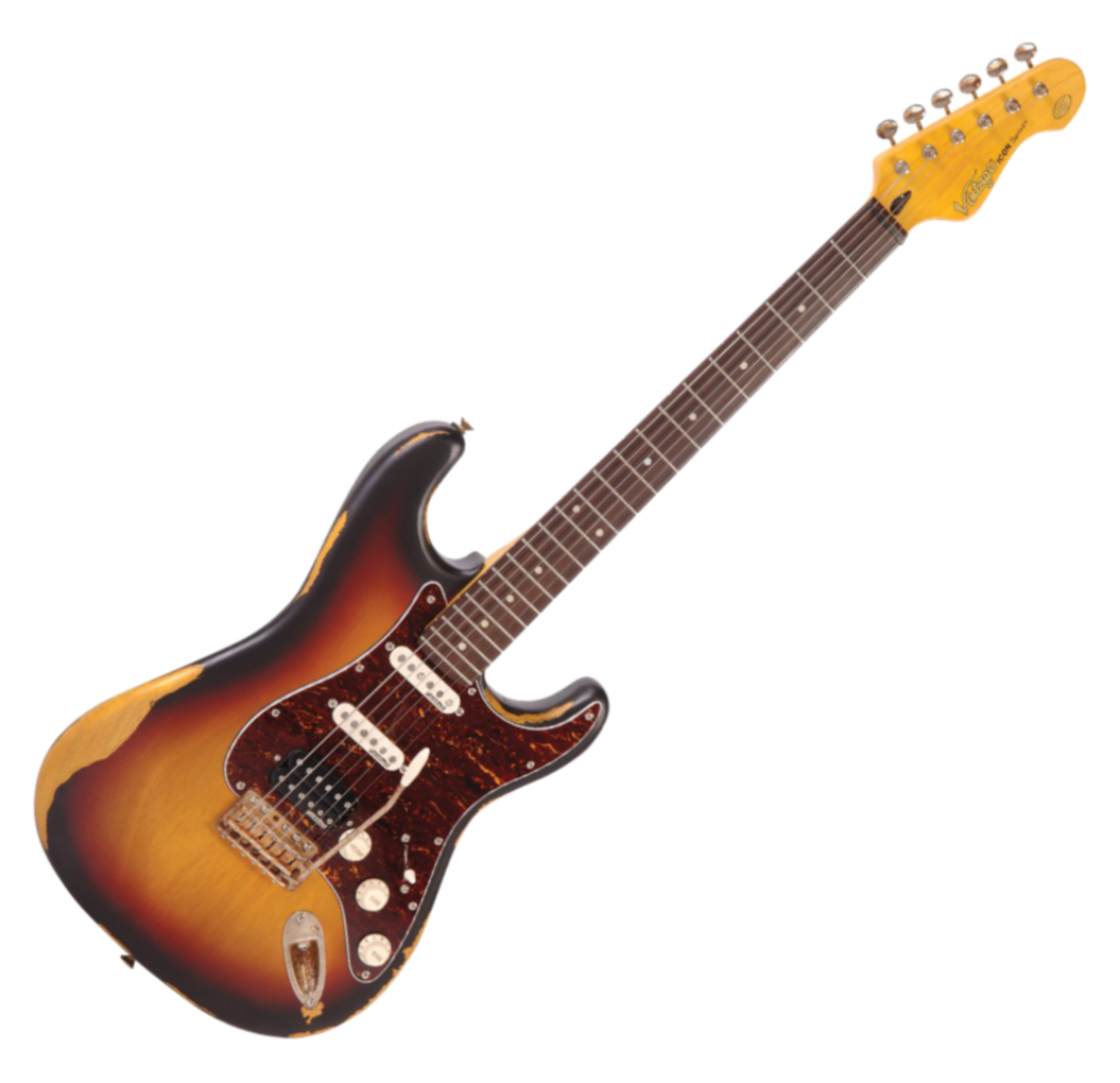 Vintage Icon Series V6HMRSB Distressed 3-Tone Sunburst