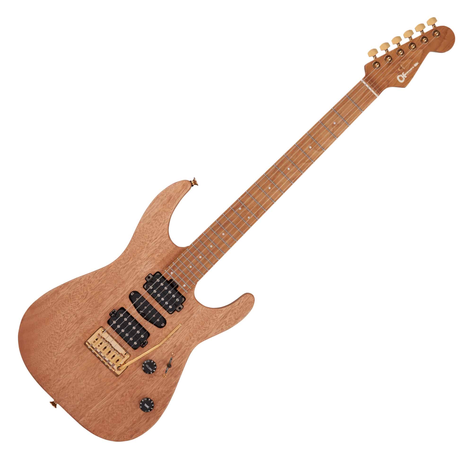 Charvel Pro-Mod DK24 HSH 2PT CM Mahogany Natural  - 1A Showroom Modell (Zustand: wie neu, in OVP)