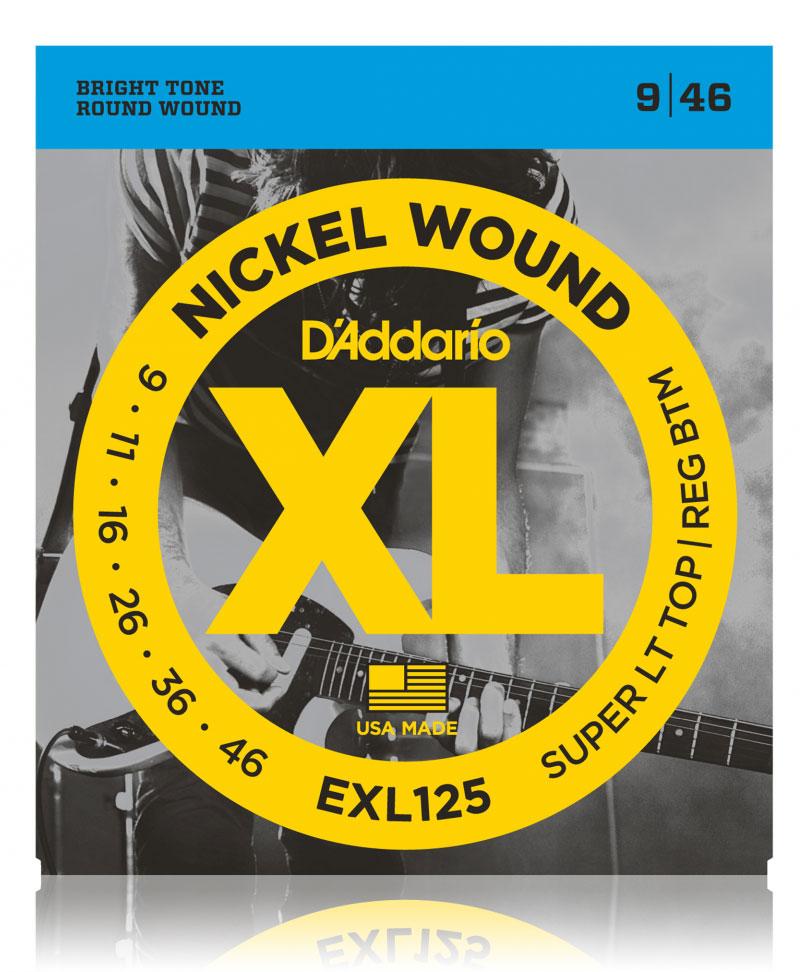 D'Addario EXL125 Super Light Top/Regular Bottom