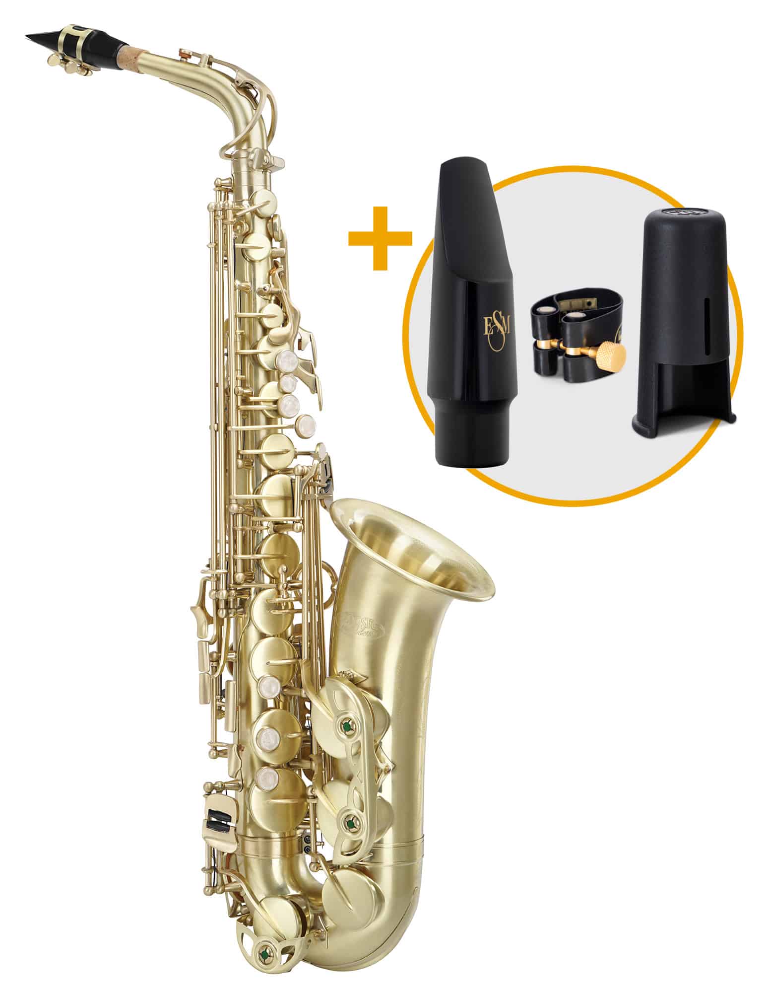 Classic Cantabile Winds AS-450 Brushed Altsaxophon ESM Set