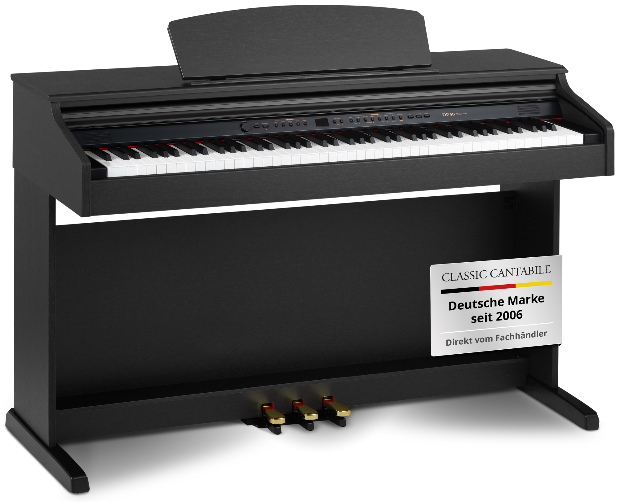 Classic Cantabile DP-50 SM E-Piano Schwarz matt  - Retoure (Zustand: gut)