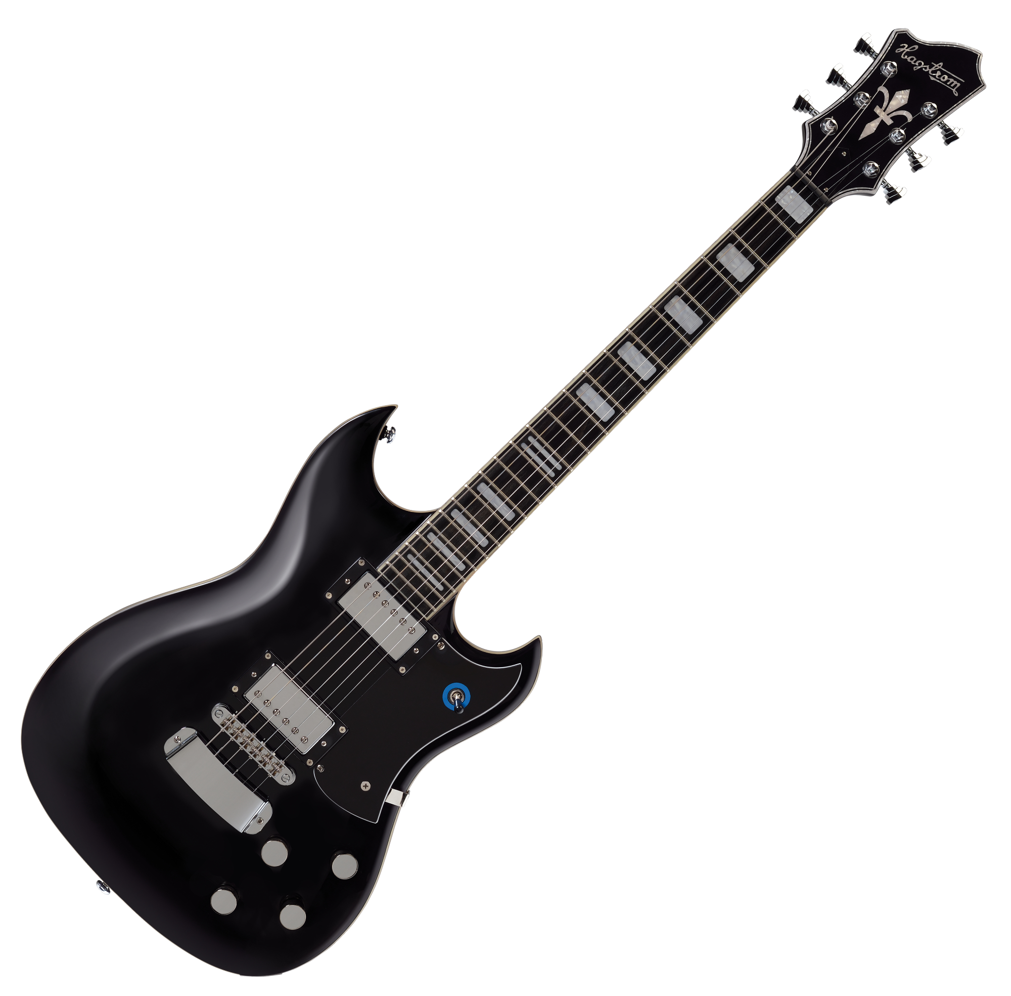 Hagstrom Signature Pat Smear Black Gloss  - 1A Showroom Modell (Zustand: wie neu, in OVP)