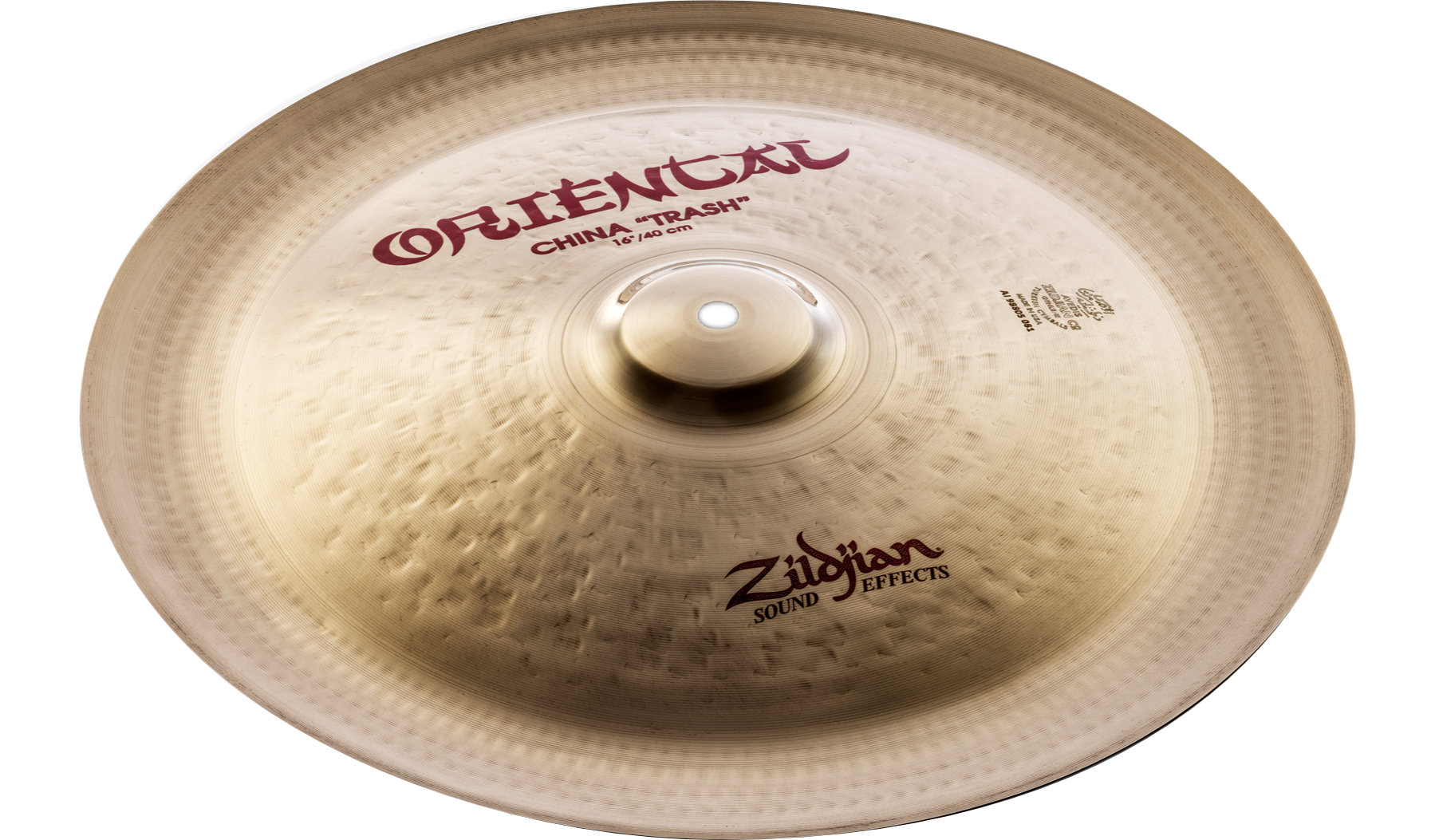 Zildjian FX Oriental 16" China "Trash"  - 1A Showroom Modell (Zustand: wie neu, in OVP)