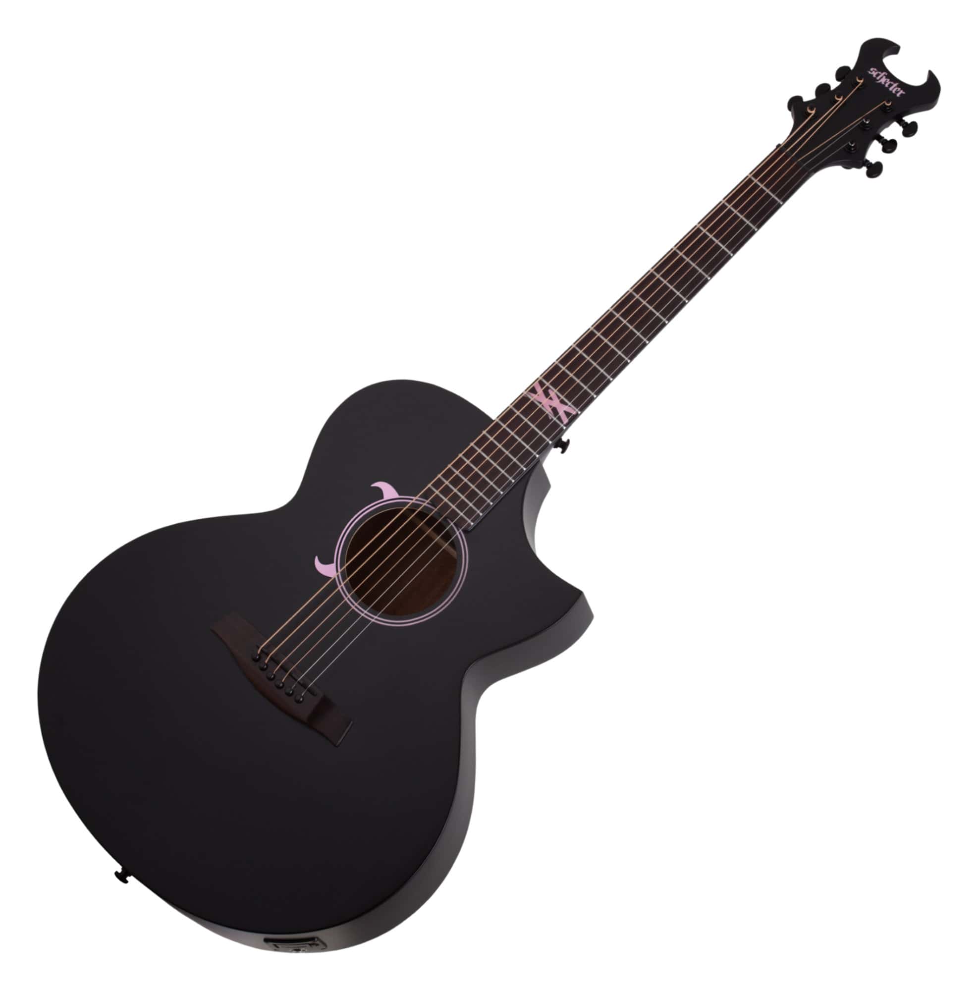 Schecter Machine Gun Kelly Signature Akustikgitarre Satin Black  - Retoure (Zustand: sehr gut)