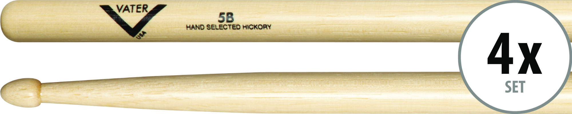 Vater VH5BW 5B Wood 4er Pack