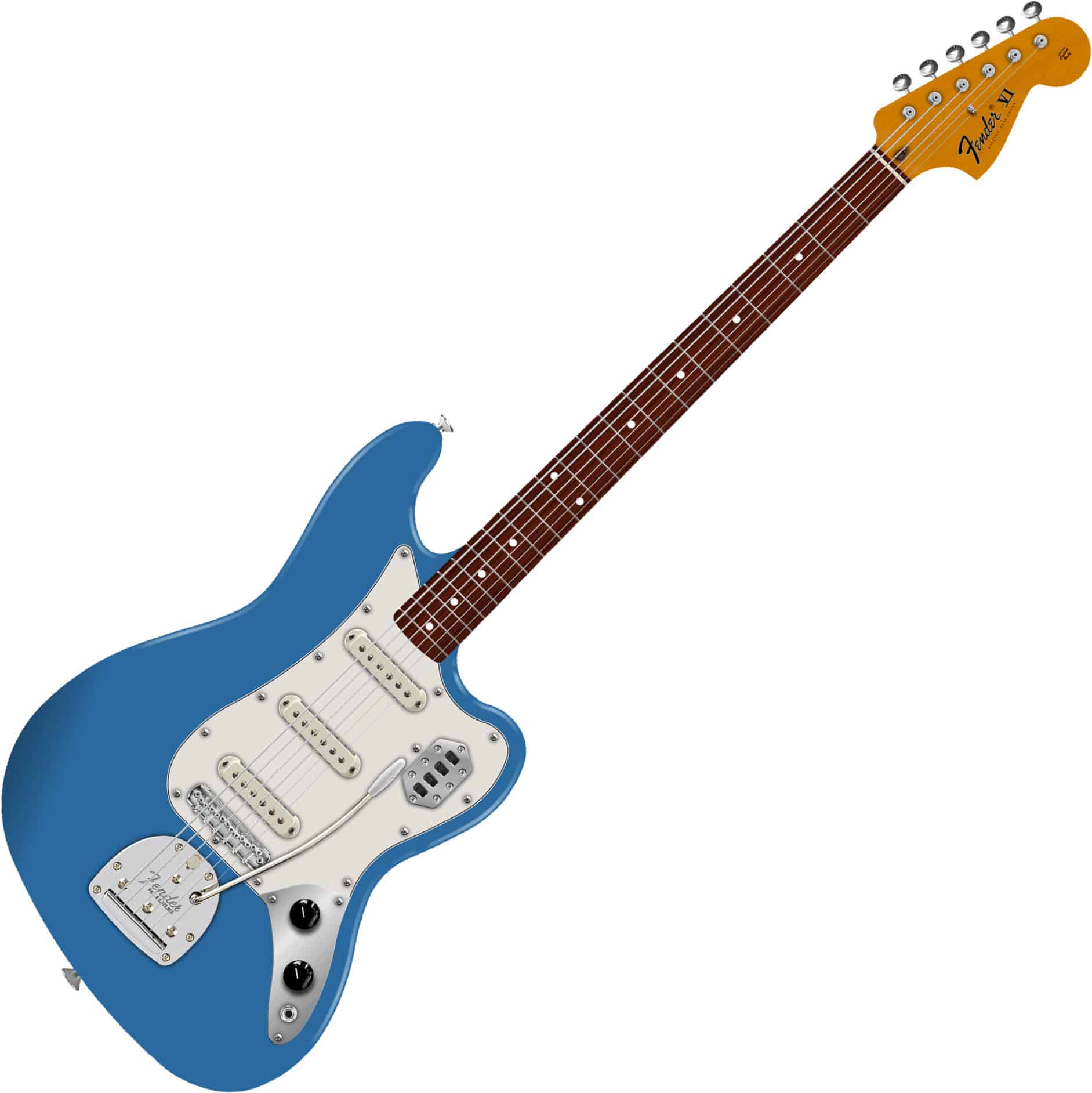 Fender Vintera II 60s Bass VI Lake Placid Blue