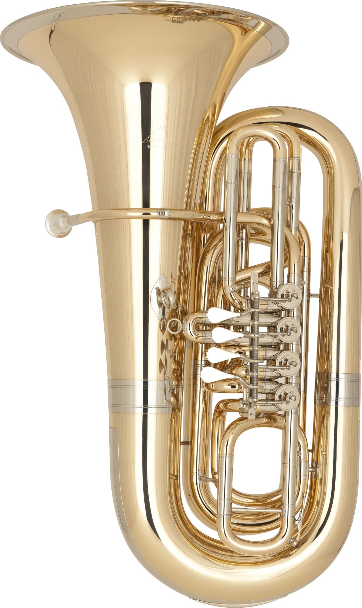 Miraphone Bb-Tuba Modell 91 Goldmessing