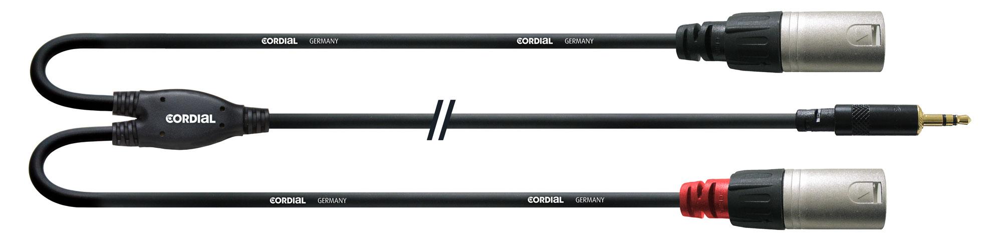 Cordial CFY 1,8 WMM XLR Adapterkabel 1,8 m Schwarz