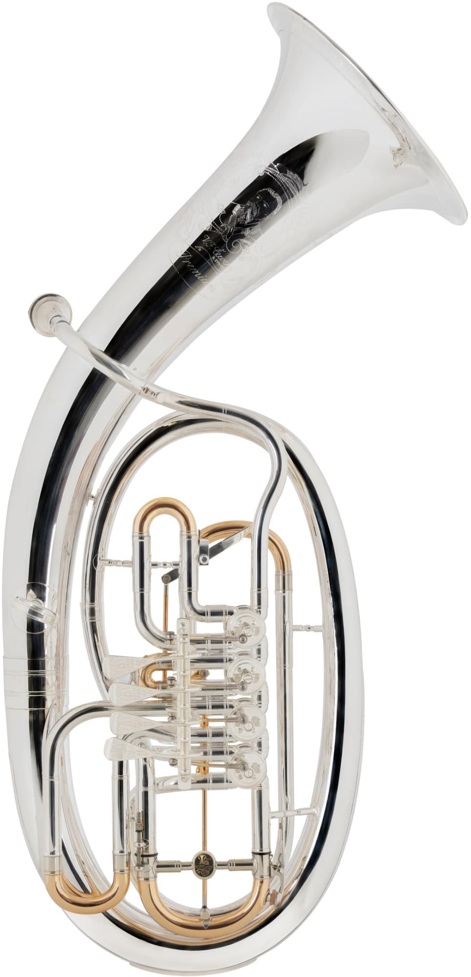 Cerveny CTH 721-4RTS Bb-Tenorhorn Goldmessing versilbert  - Retoure (Verpackungsschaden)