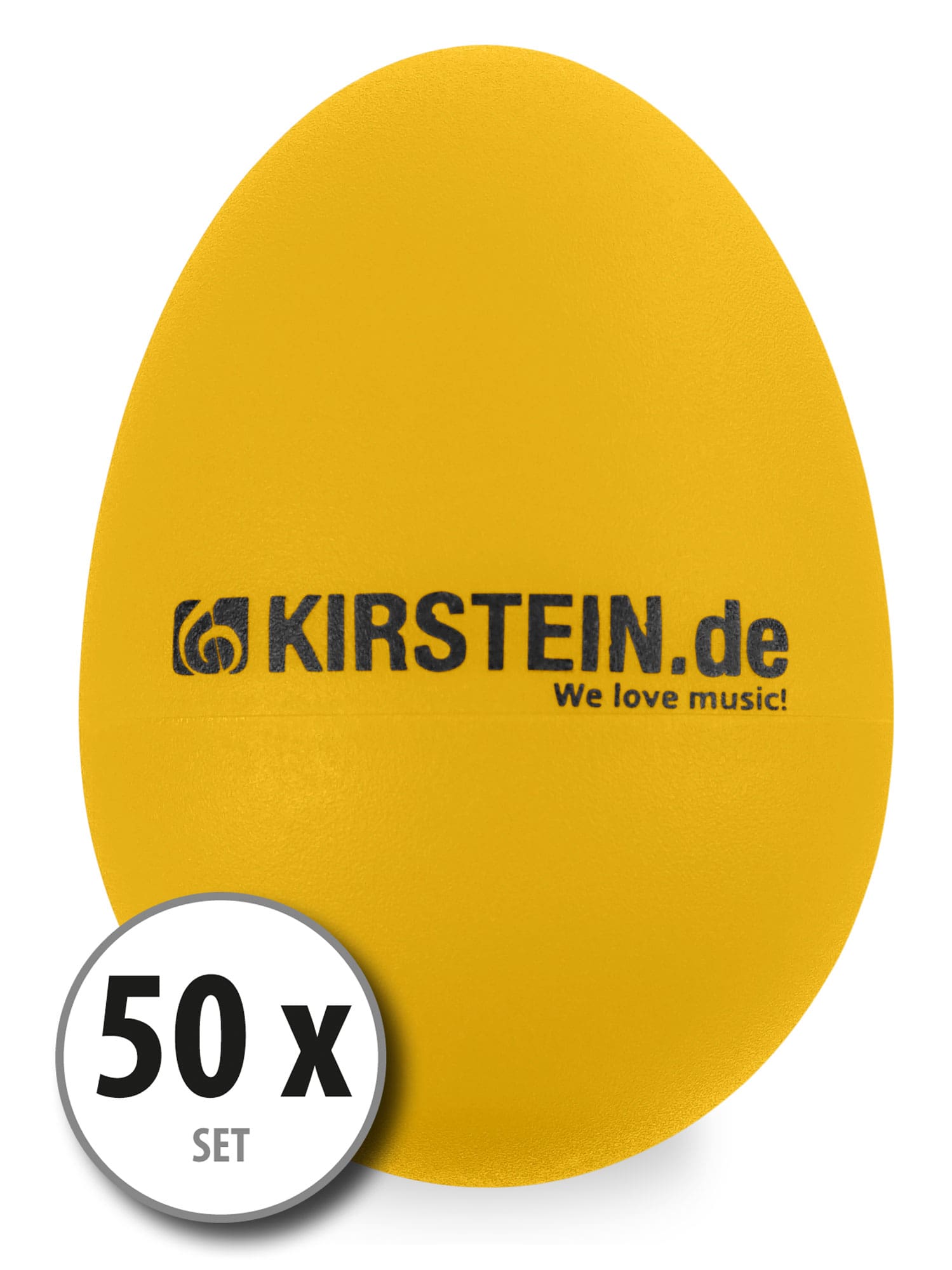 50x Kirstein ES-10Y Egg Shaker gelb Heavy Set